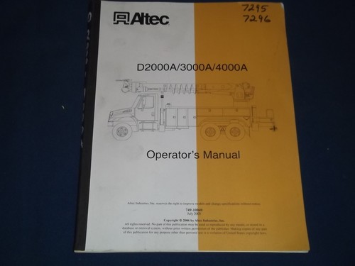 Altec d2000a d3000a - d2000a, d4000a