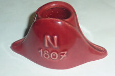 ancien RARE encrier ou pyrogène bicorne céramique faience Napoléon 1807  chapeau