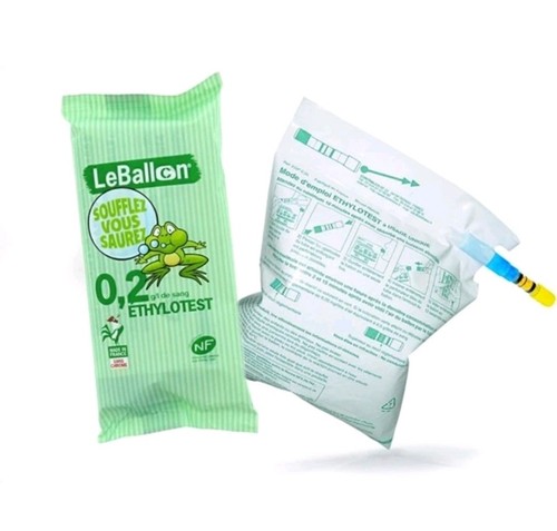 Lot sachets éthylotest - 20,