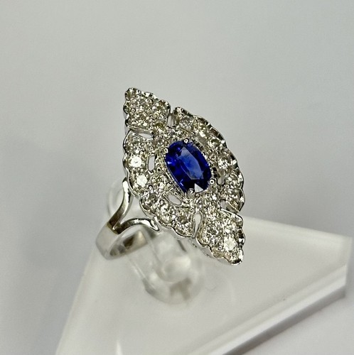 Bague marquise gris 18 - bague, en