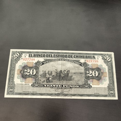 Mexique chihuahua 20 pesos - chihuahua,