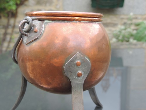 Outil ancien pot colle - ancien,