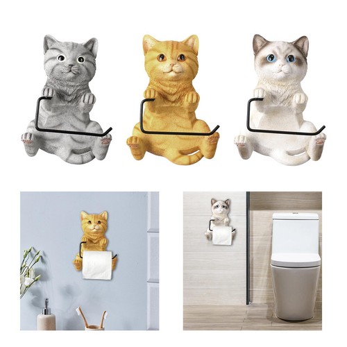 Porte papier toilette - toilette, chat