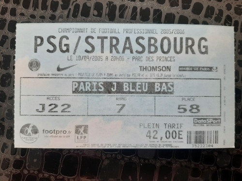 Ticket foot paris saint - ticket, "