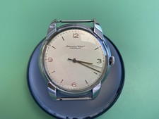 IWC SCHAFFHAUSEN MONTRE VINTAGE REMONTAGE MANUEL  ACIER 36 MM PARFAIT ETAT