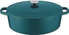 Cuisinart 7 Quart Oval Casserole CI770-33TE - Cool Teal - Scratch & Dent