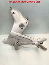 moto guzzi breva v1100 left hand side foot rest hanger & pegs 2006 2007 genuine