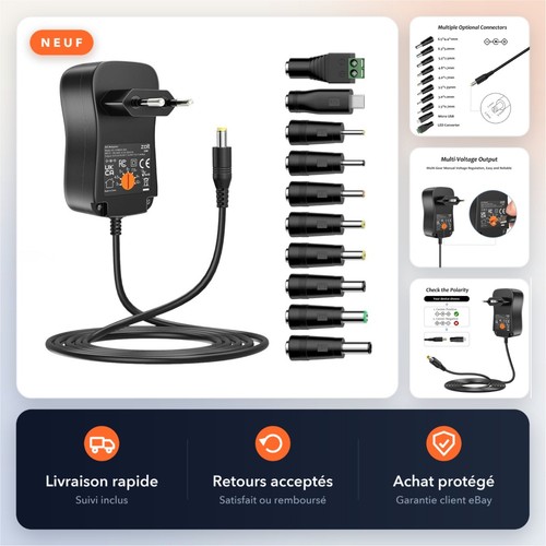 Adaptateur secteur universel