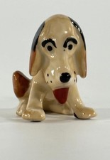 Vintage Japan Basset Hound Droopy Dog Figurine Hand Painted Mid Century MCM 40s