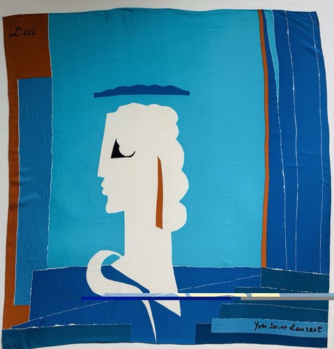 Foulard crêpe soie yves - crêpe,
