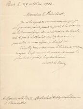 Louis LE DAIN Belgian Engraver Literary Artistic Circle Autograph Signed