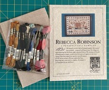 Rebecca Robinson  1821 - Historical Repro Sampler Kit The Scarlet Letter