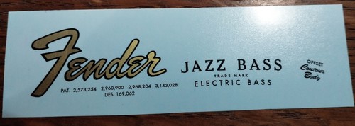 Logo fender jazz bass - bass, 1962