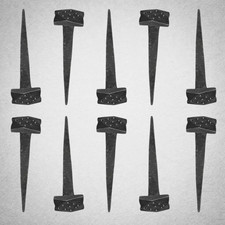 10 clous fer forgé main 8 cm