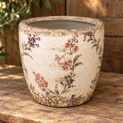 Cache pot céramique blanc - en,