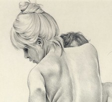 ASLAN 3 Dessins Jeunes Femmes avec certificats Erotisme Union Gourdon RARE