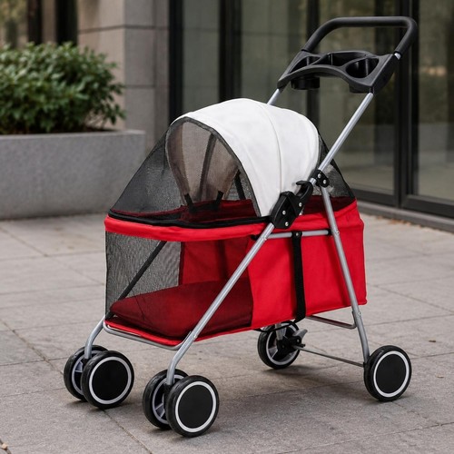 Poussette chat pliable - chat,