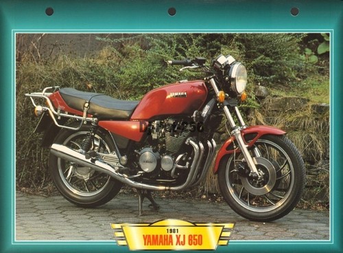 Fiche moto yamaha - xj, 650