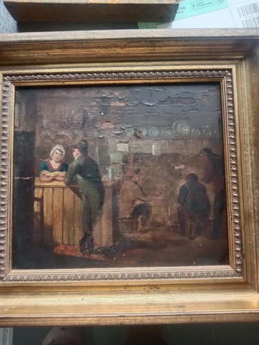 Tableau ancien scène de - tableau, ancien.