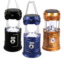 Lampe De Camping LED Portative Solaire Multifonctionnelle De Tente Plein Air