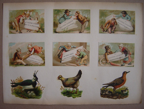 Lot chromos pauvre - de,
