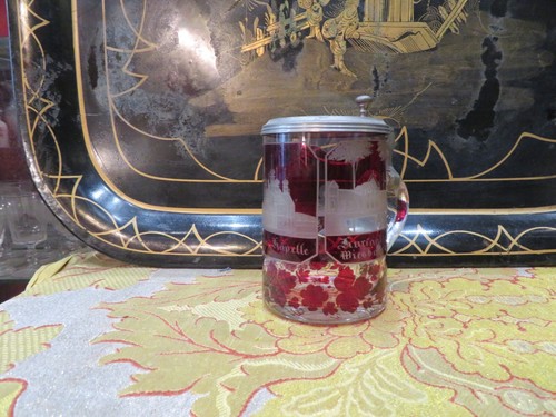 Ancien verre chope biere en - ancien,