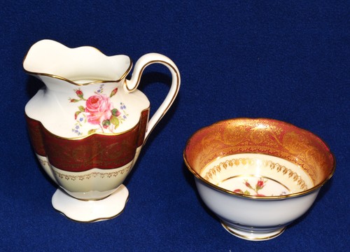 Coalport fin chine bordeaux - fin,