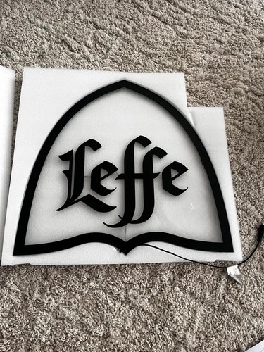 Enseigne lumineuse led leffe - led,