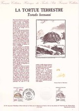 Document philatélique 1er jour 31- 1991 La Tortue Terrestre Hestudo Hermanni
