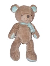 Doudou ours gris bleu Echarpe