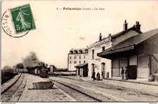 S22201 cpa 36 Pellevoisin - La Gare " Train "