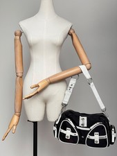 GEORGE GINA & LUCY Schnitzel Bag GGL Black Shoulder Purse Vintage Y2K