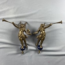 2 Warmink Clock Angels Brass