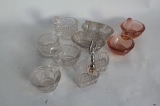 5 Antique Glass Salt Shakers (72035)