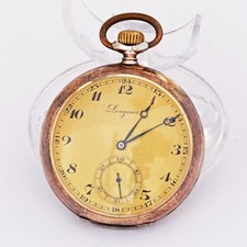1930's vintage Longines Swiss made solid silver pocket watch 10 Grands prix