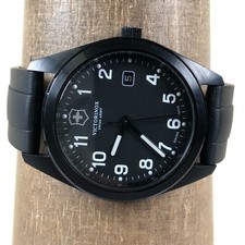 Victorinox Swiss Army Men 26071.BC Garrison Leather Quartz 40mm Watch 7 1/4"