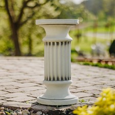 Colonne décorative colonne ronde de jardin, fonte de pierre, hauteur 56 cm, Ø...