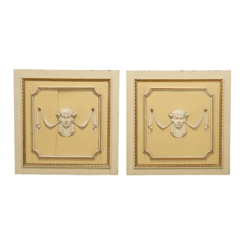 Paire panneaux anciens - de,