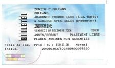 RARE / CONCERT TICKET - INDOCHINA: LIVE IN ORLEANS ( FRANCE) 2006