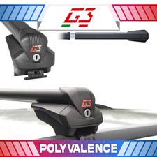 Alu Noir Barres de toit pour