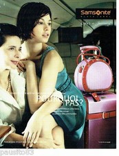 ADVERTISEMENT ADVERTISING 126 2006 Samsonite luggage suitcase Is & Elettra Rosselli
