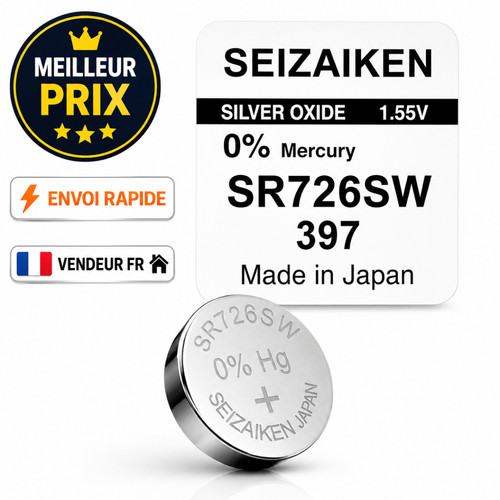 Pile 397 sr726sw oxyde argent - sr726sw,