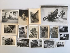 lot 16 old photo amateur motorcycle life scene vintage 1930-1950