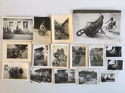 Lot ancienne photo moto - 16,