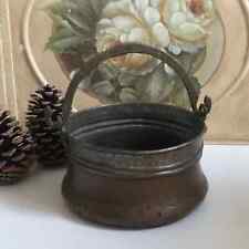 11 ⚜️ Antique Vintage Hammered Copper Cauldron