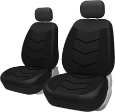 Housses pour sièges avant de voiture TOYOUN noires universelles