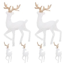  6 Pcs Statue De Cerf Noël Déco Noel Décoration Des Rennes Décorations Wapitis