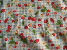 COUPON  DE TISSU  FRAISE
