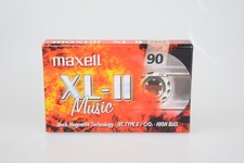SEALED Maxell XL II 90 Audio Cassette High Chrome Position Black Magnetite