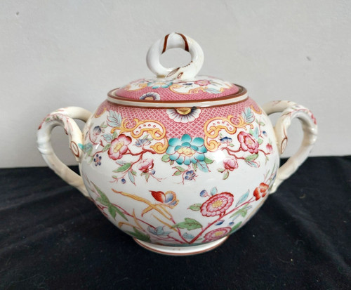 Ancien sucrier porcelaine - ancien,